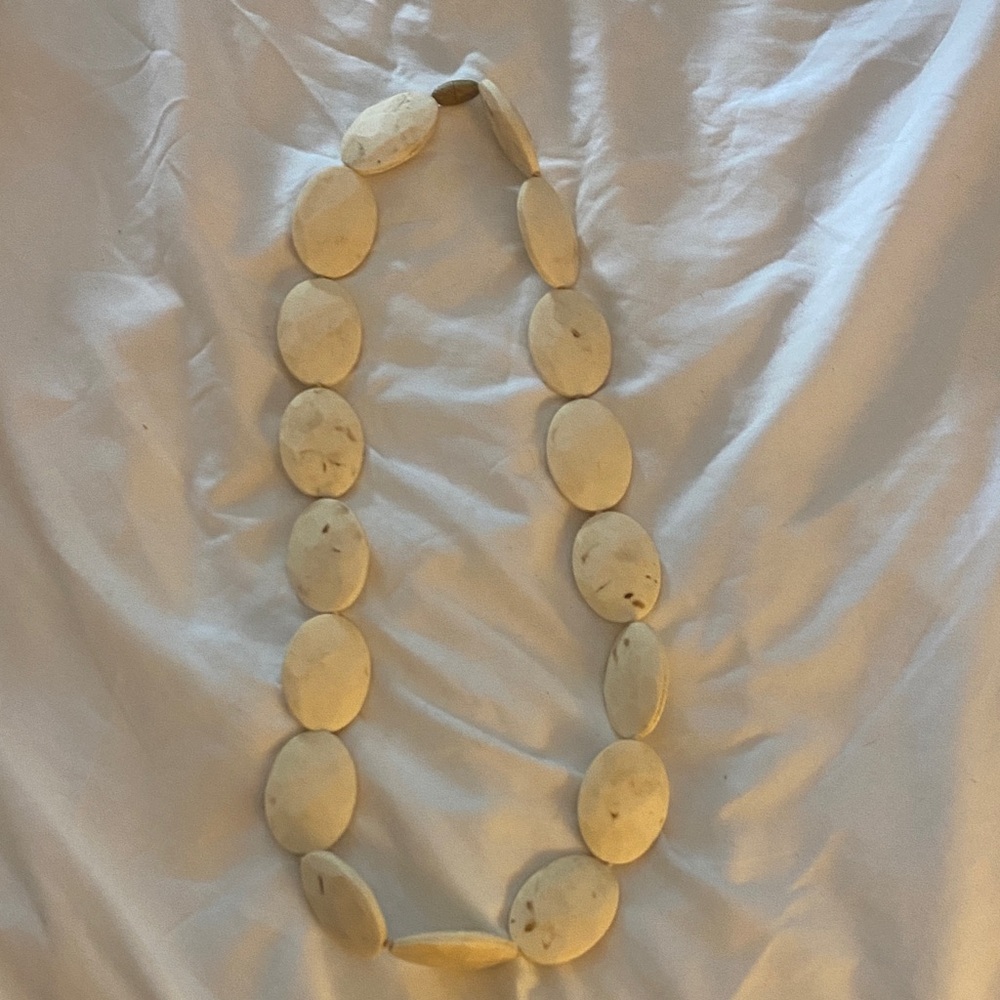 Cream Baby Teething Necklace